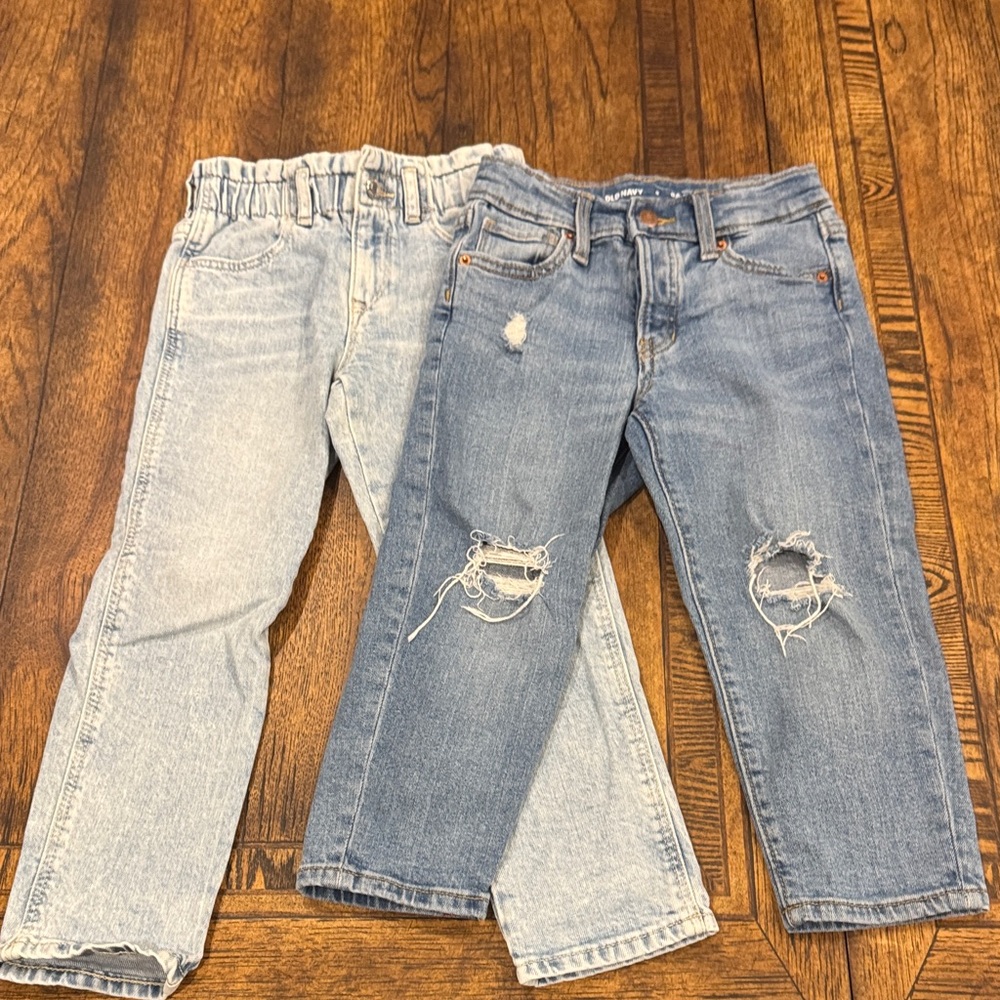 Trendy Kids' Blue and Light Blue Jeans